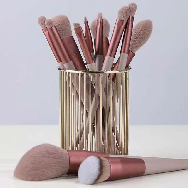 13pcs Professional Makeup Brush Set Soft Fur Beauty Highlighter Powder Foundation Concealer Multifunctional Cosmetic Tool 3