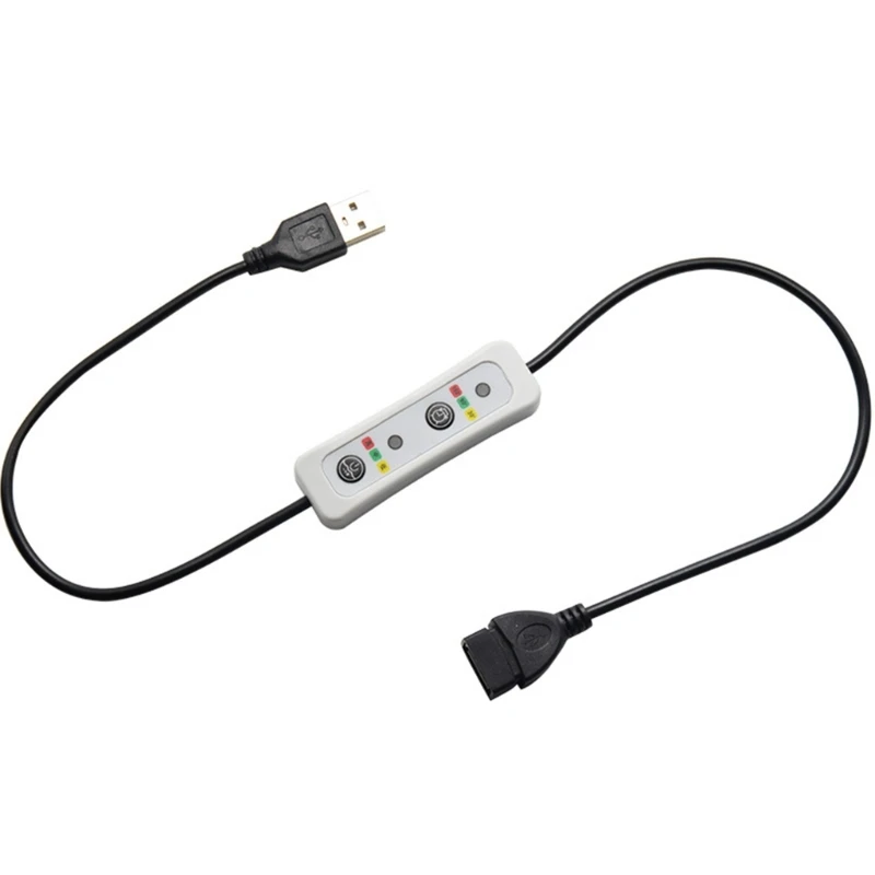

3 Speed Control USB Extension Cable with Cord Fan Controller Equipment Dropship