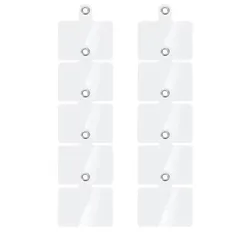 Universal Phone Tether Tab for Lanyard Attachment - Durable Plastic Patch Pad Accessory (10Pcs Square Shape)