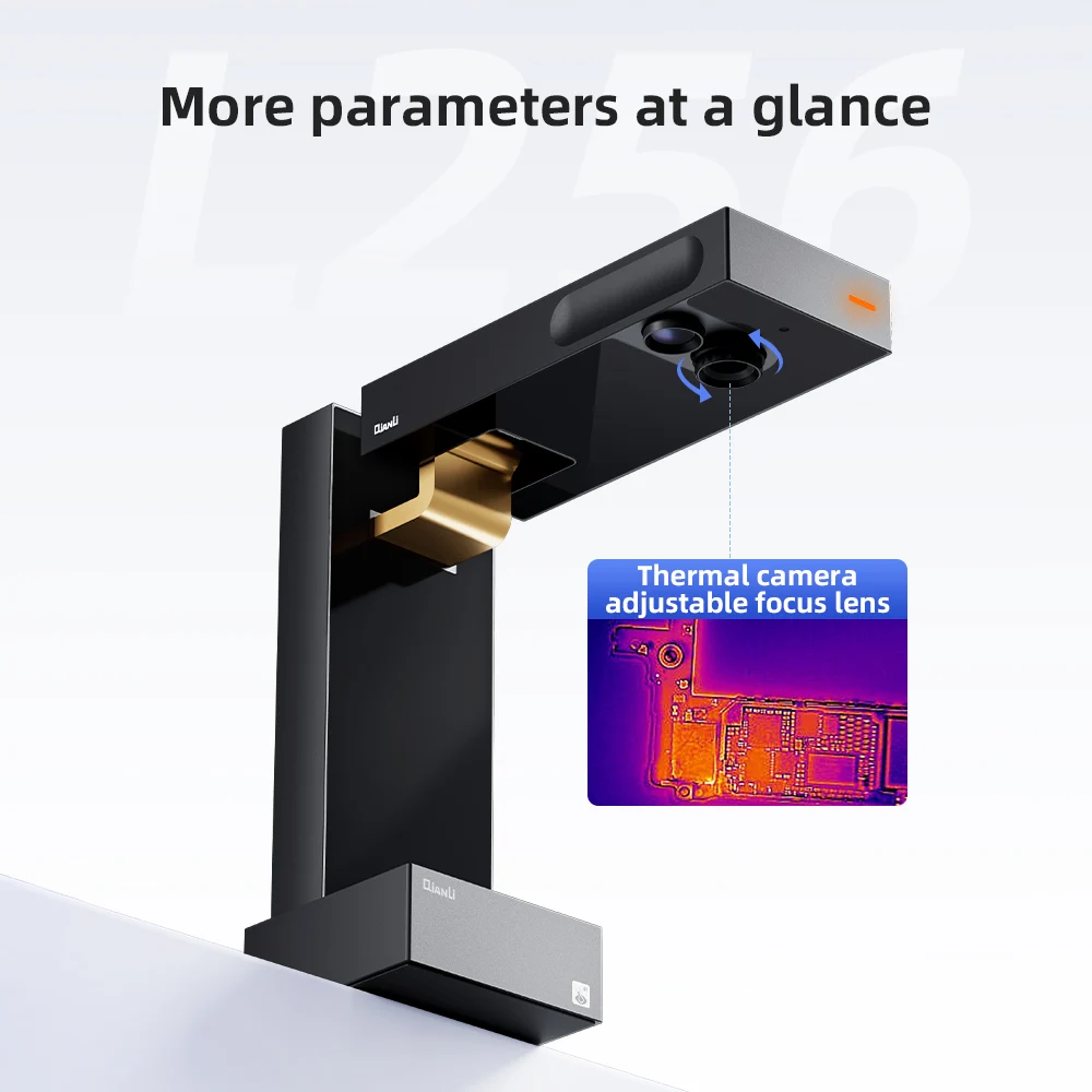 Qianli L256 iStele 듀얼 스펙트럼 열화상 카메라, PCB 보드 단락 누설 감지용, 저렴한 적외선 화상 카메라