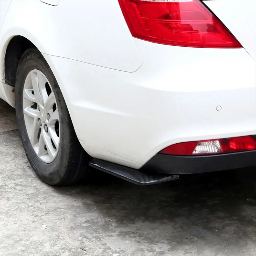 Car Rear Spoiler Universal Accessories 2Pcs Rear Bumper Lip Diffuser Splitter Scratch Protector