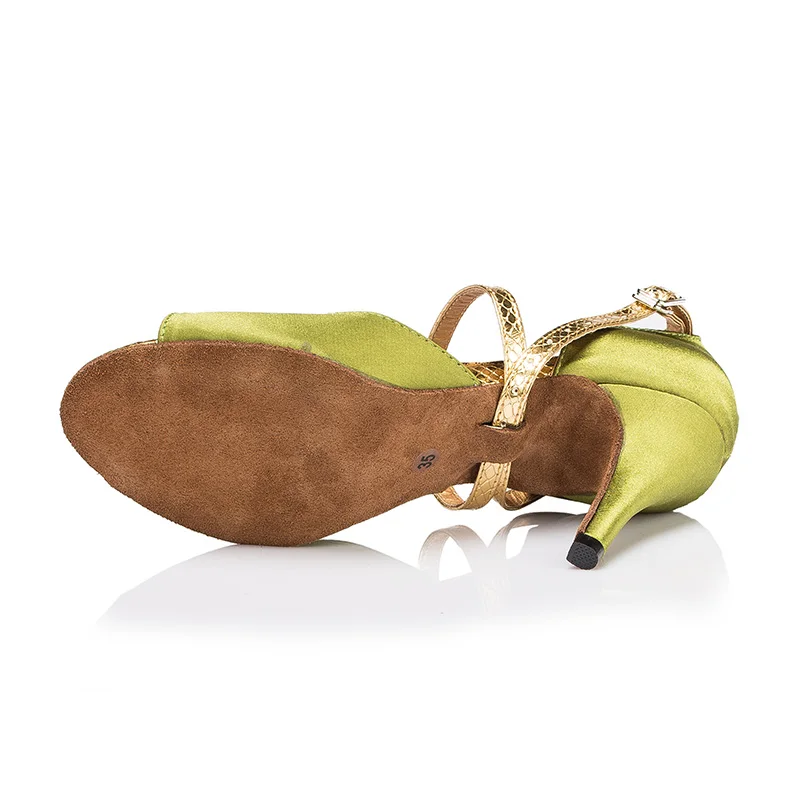 NATASHA2023 Women's Latin Dance Shoes Modern Jazz Adult Summer Sandals Satin Stage Performance Dance Shoes