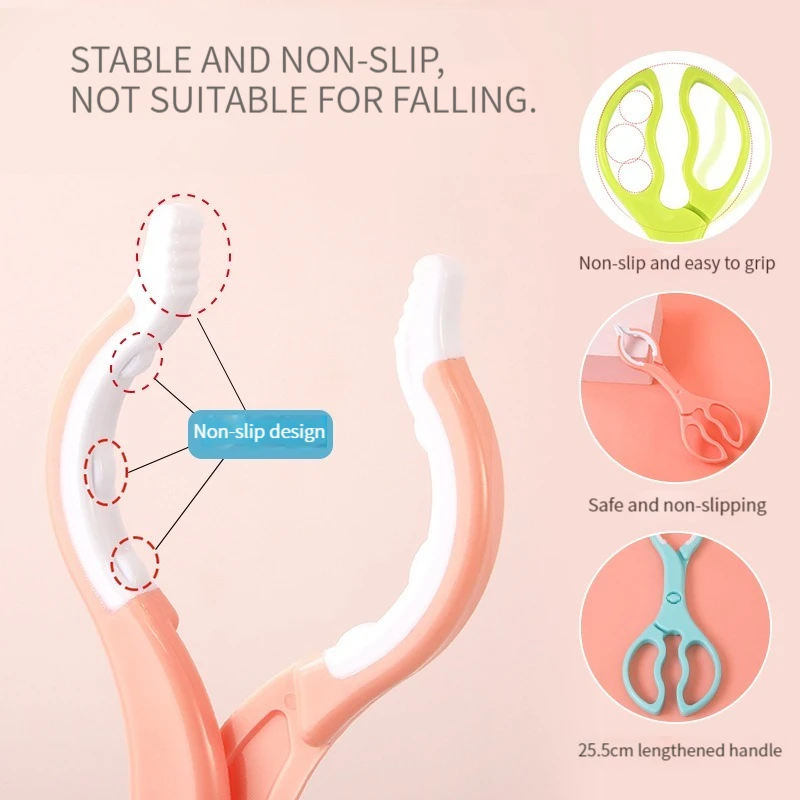Anti-scald Nursing Bottle Holder Rack Clip Anti-slip Baby Feeding Bottle Feeder Clips Clamp for High-temperature Sterilization