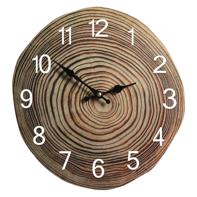 Annual Ring Wooden Wall Clock SKU-1  
