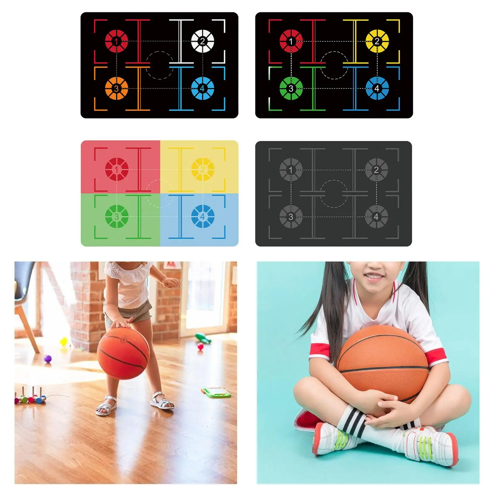 Basketball Training Mat Rubber Agility Footstep Training Mat for Kids Adults