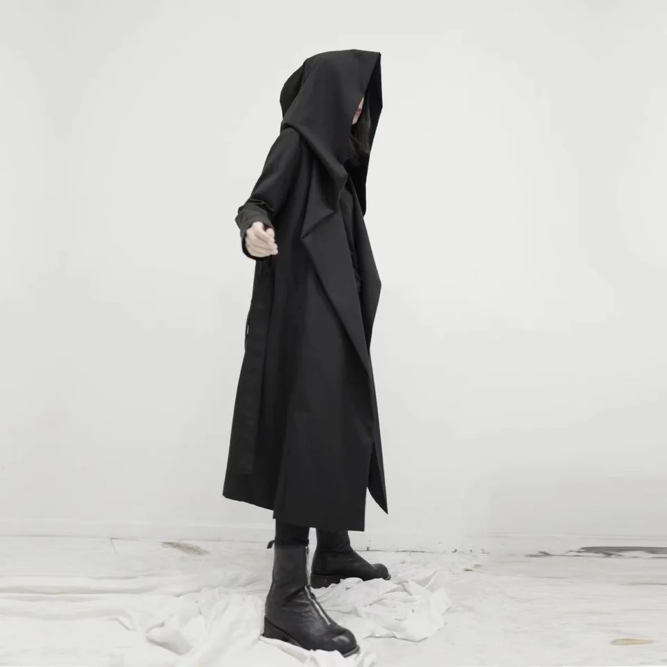 Cappotto Uomo Con Cappuccio Doppiopetto – Trench Lunghezza Media, Morbido E Traspirante, Perfetto Per Tutte Le Occasioni