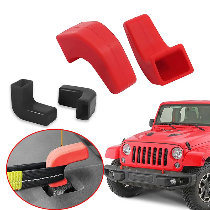 2Pack For Jeep Wrangler JK JL Gladiator JT 20072023+ Front Bumper Tow