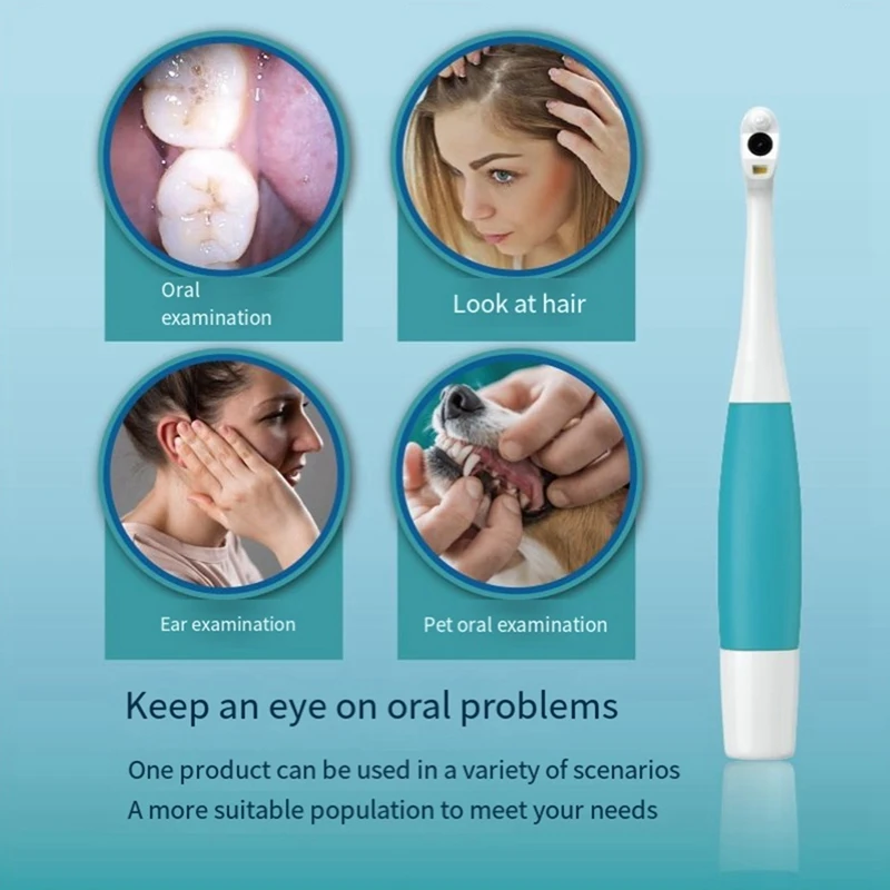 Visual Teeth Mirror HD Wifi Visual Intelligence Teeth Endoscope Examiner Waterproof Oral Endoscope Durable