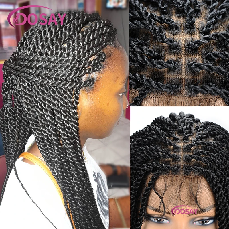 Парик-с-плетеной-косичкой-36-дюймов-синтетический-Сенегальский-Плетеный-для-чернокожих-женщин-кружевной-передний-парик
