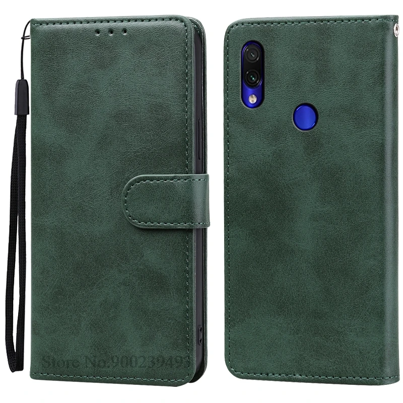 Leather Flip Wallet Case - Premium Protective Cover with Card Holder