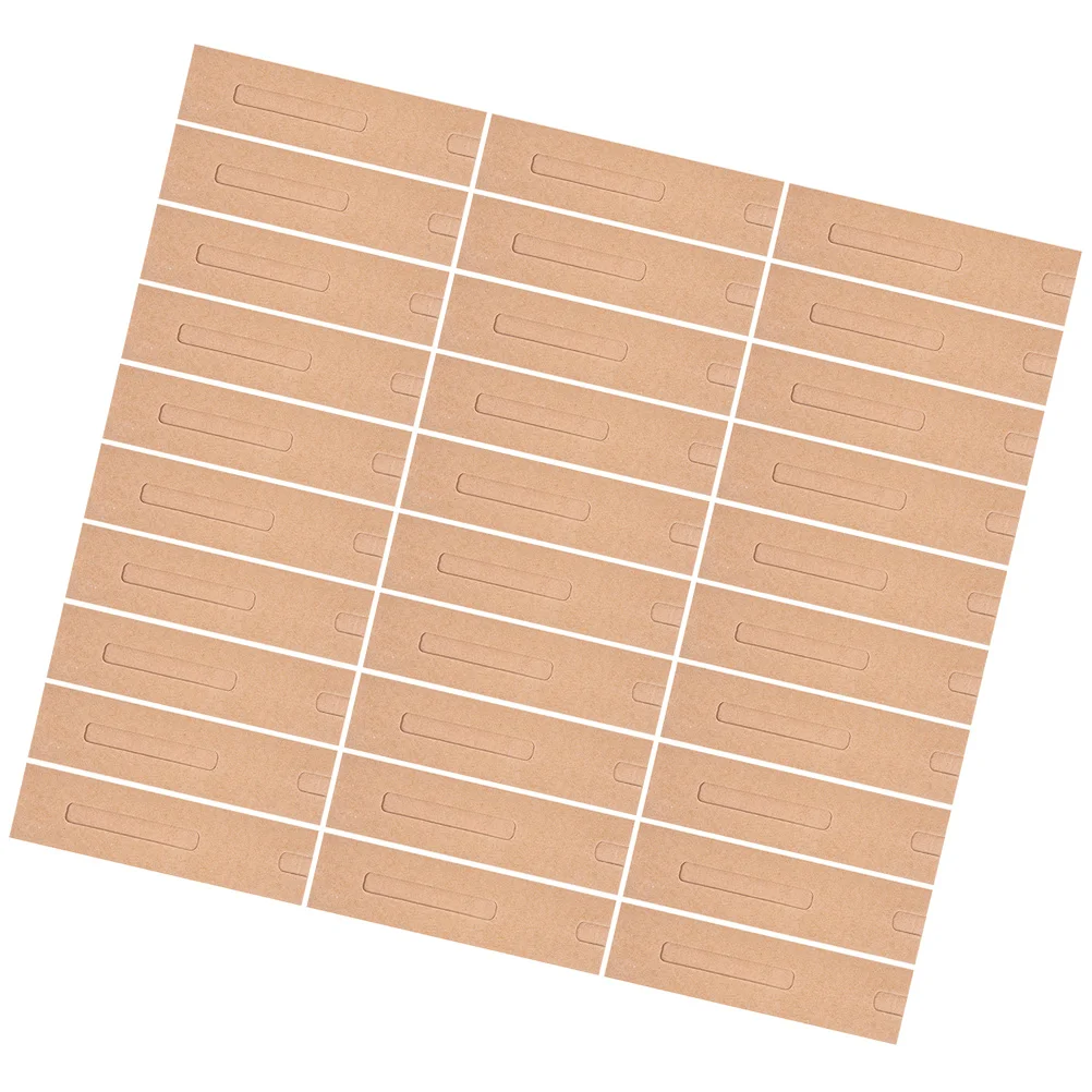 

50 Pcs Kraft Paper Pen Case Single Holder Sleeve Sleeves Tubes Office Accessories
