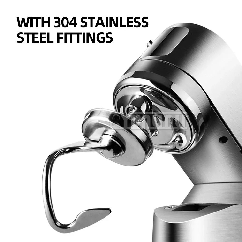 5L Professional Kitchen Cream Blender Egg Beater Stainless Steel Chef Machine Electric Stand Food Mixer 3
