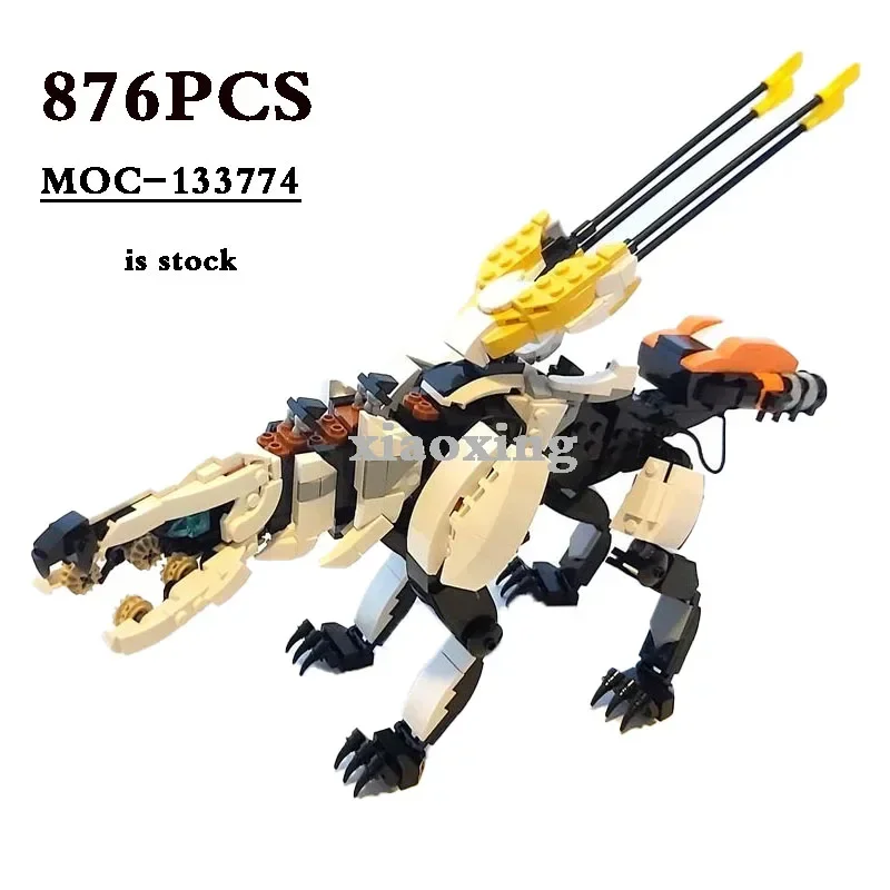 

Movie Game Dawn MOC-133774 Game Animal Model 876pcs Building Bricks Building Toy DIY Birthday Gift Kids Christmas Present