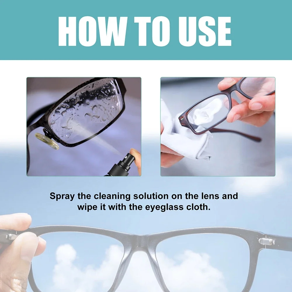 100ml Eyeglass Scratch Removal Spray Anti Fog Screen Optical Equipment Lens Scratch Remover Natural Lens Cleaner Anti Misting