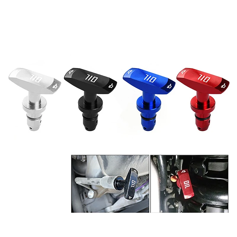 Universal Car Oil Dipstick Pull Handle Olio Motore Pullhandle Alluminio Sostituzione Dell'Automobile Modifica Decorazione