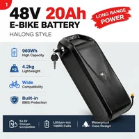 Batterie lithium pour vélo électrique 2026, nouvelle batterie Hailong originale 48V 20Ah haute puissance, compatible avec moteur tsdz8 250-1000w à huit côtés, avec chargeur, livraison rapide et sans taxes. 1