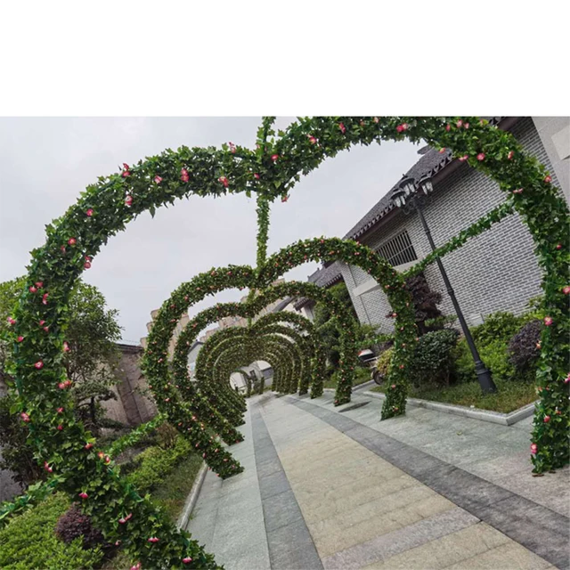 Mesterséges Borostyán Rattan Levél Selyem Növény Otthoni Esküvői Fürdőszoba Dekoráció Kerti Parti Szőlőlevelek Barkácsolás Hamis Növények - Image 6