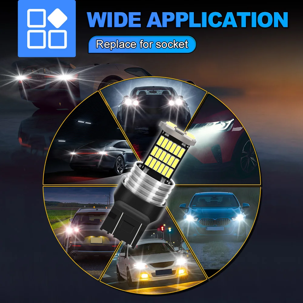 2x 12V 7443 W21/5W T20 LED �극��ũ �� ���� ���� ĵ���� ��ť�� RDX 2007 2008 2009-2015 ILX 2013 2014 2015 �ڵ��� �׼�����