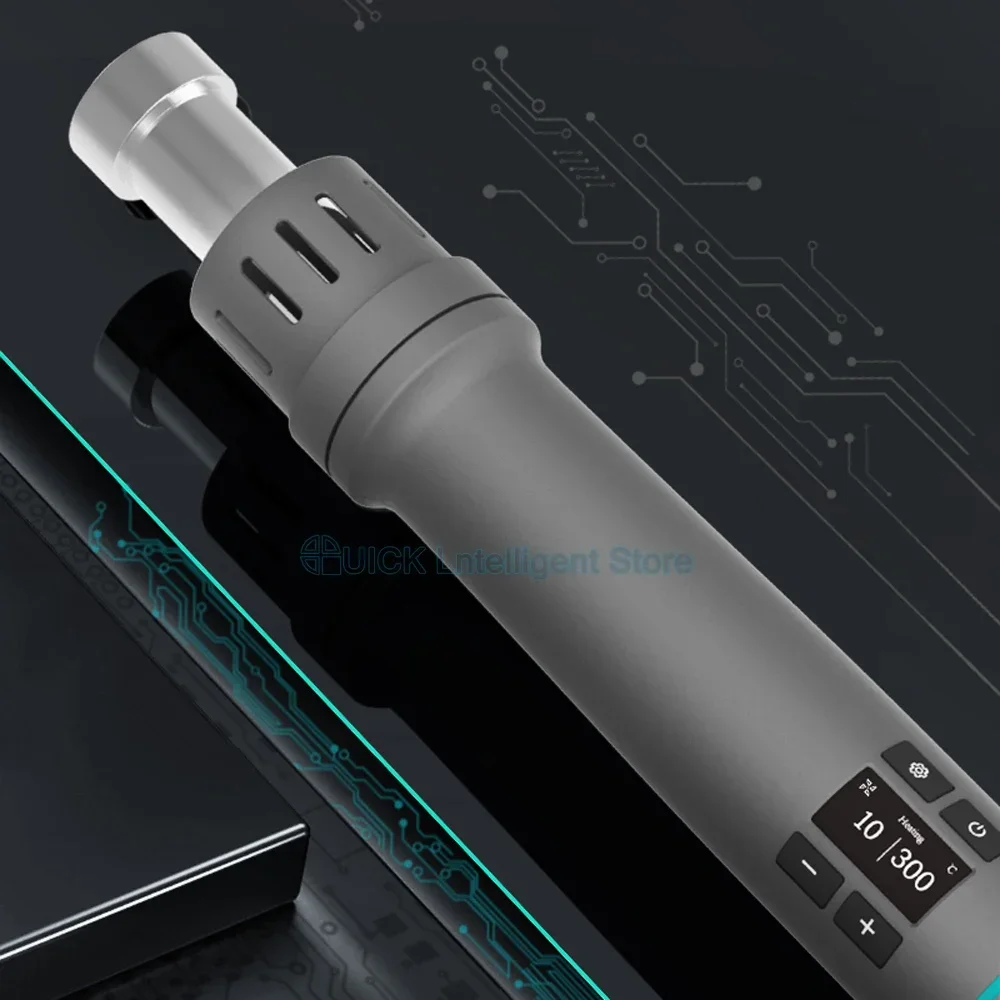 Heat Gun QUICK TR1 Smart portable Hot Air Gun 1000W Even heating OLED display One-click cooling design 2