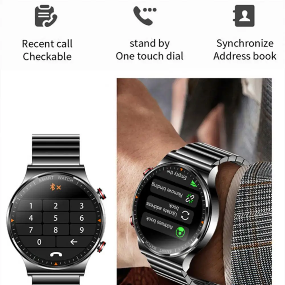

Smart Bracelet Smartwatch Full Screen Touch Waterproof bluetooth-compatible Sport Watch 300mah Magnetic Charging 1.39inch