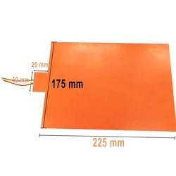 12V 100W Waterproof Silicone Heated Bed Heating Pad 175*225MM Flexible Car Engine Oil Pan Sump Tank Heater Pad