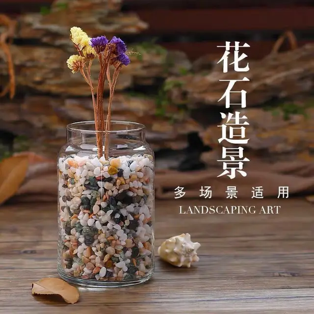 500 G Természetes Esővirág Színes Kő Cserepes Zamatos Járda Gyönyörű Haltartály Tereprendezés A Dekoratív Nem Halványul - Image 6