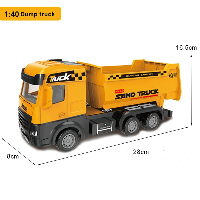 Children's Construction Vehicle Toy Set with Rescue Transporter