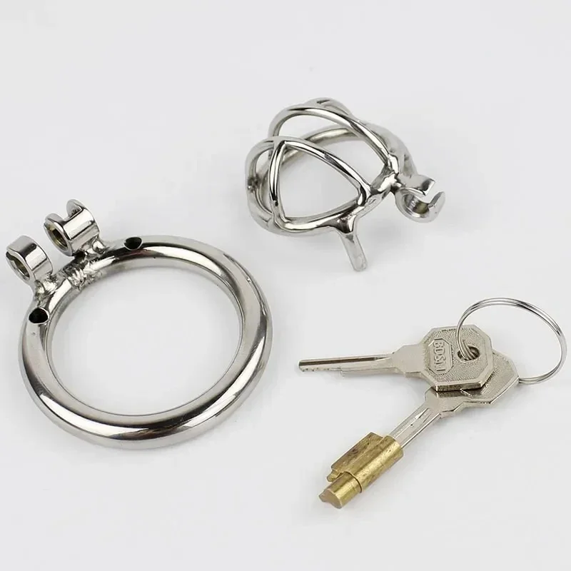 Super Small Penis Cage Lock Male Chastity Device Cock Ring Adult Sex Toy Men Breathable Cock Ring Penis Fetish Restrain