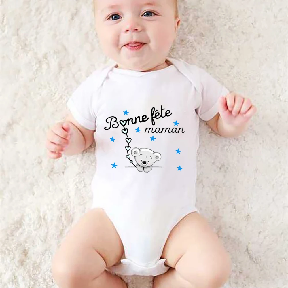 

Happy Mothers Day Newborn Outfits Baby Boys Girls Clothes Mothers Day Infant Bodysuits Baby Pregnancy Announcement Rompers