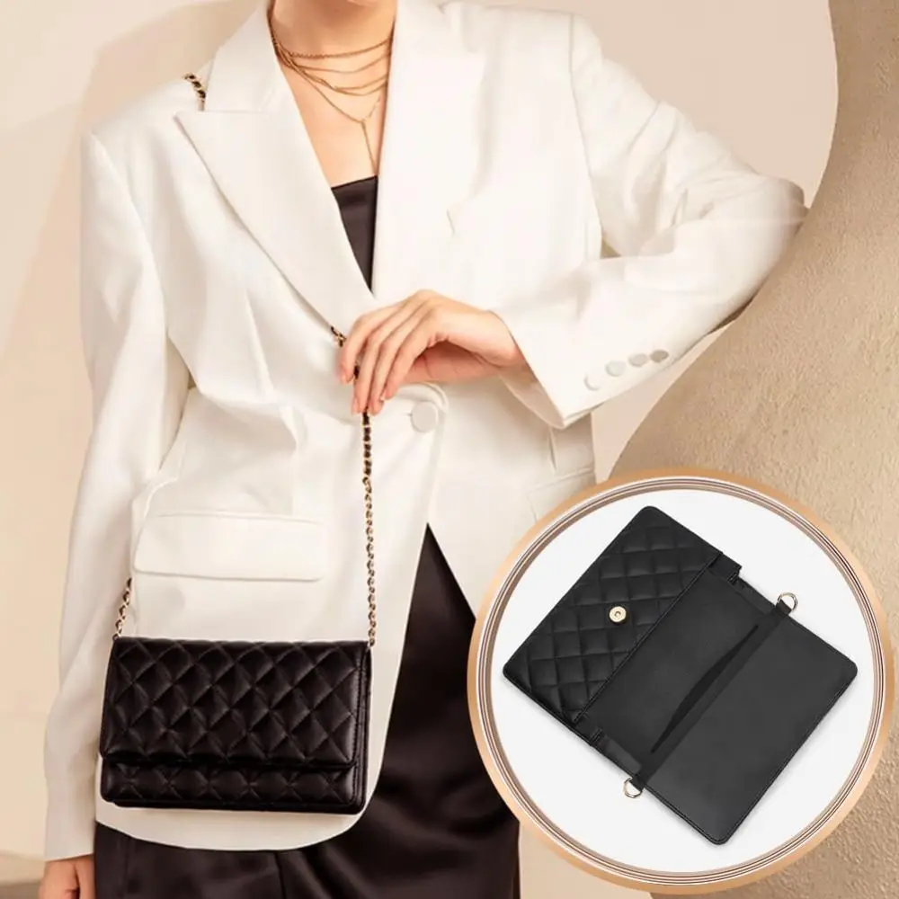 Practical PU Wallet Insert for Chain Strap Soft with D Rings Purse Insert Organizer Purse Insert Women