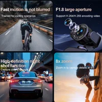 Lenovo 1080P HD 360° Handheld Chest Mount Action Cam Anti-Shake WiFi Portable Long Battery Life Full View Recording For Cycling 6