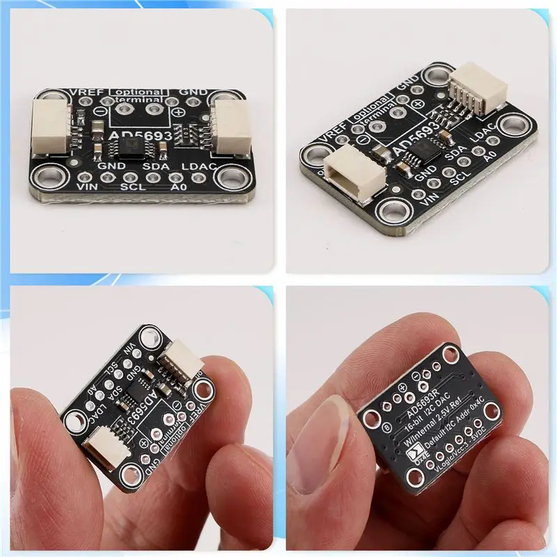 A75Q-AD5693R 브레이크아웃 보드 I2C 인터페이스 STEMMA QT Qwiic와 호환되는 16비트 DAC 모듈