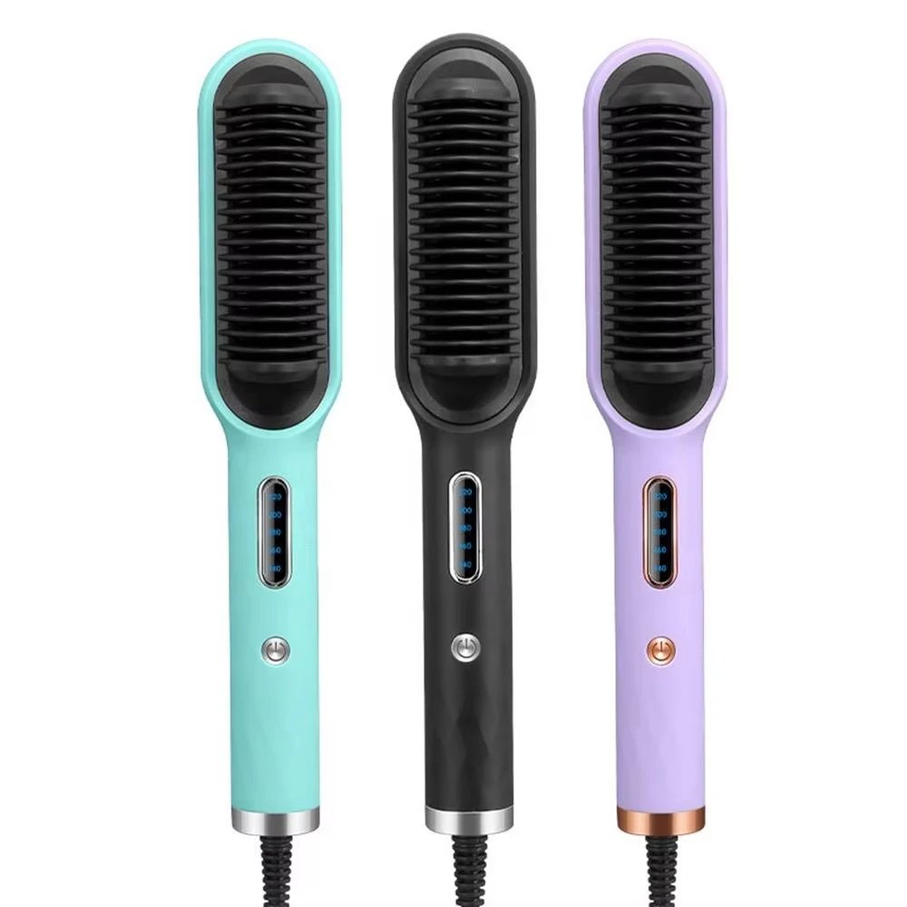 Hot Sale Mini Hair Straightener Hot Comb Customized Hair Styling Tools Hair Brush Straightener Comb