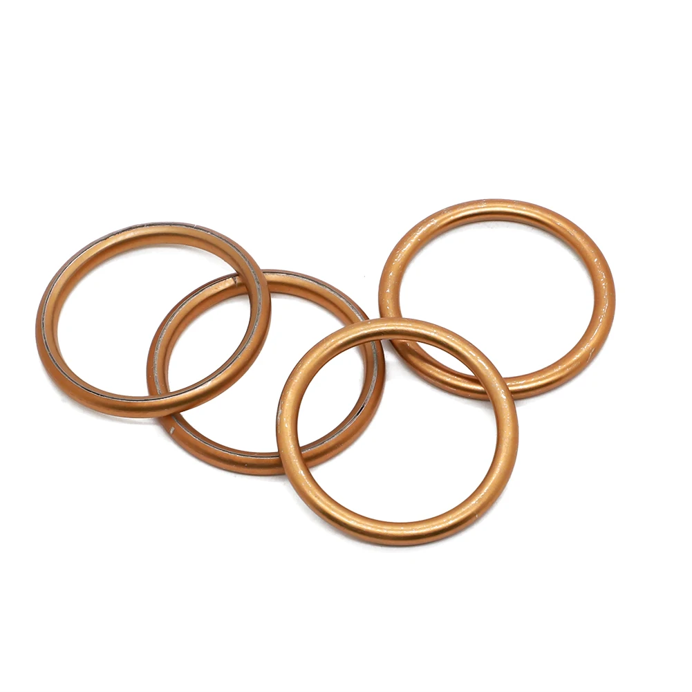4PCS Exhaust Pipe Gasket For Yamaha YFS200 Blaster 1989-2000 2006 For Honda CB700 CB750 CB900 CB1000C CB1100F 18291-MM5-860