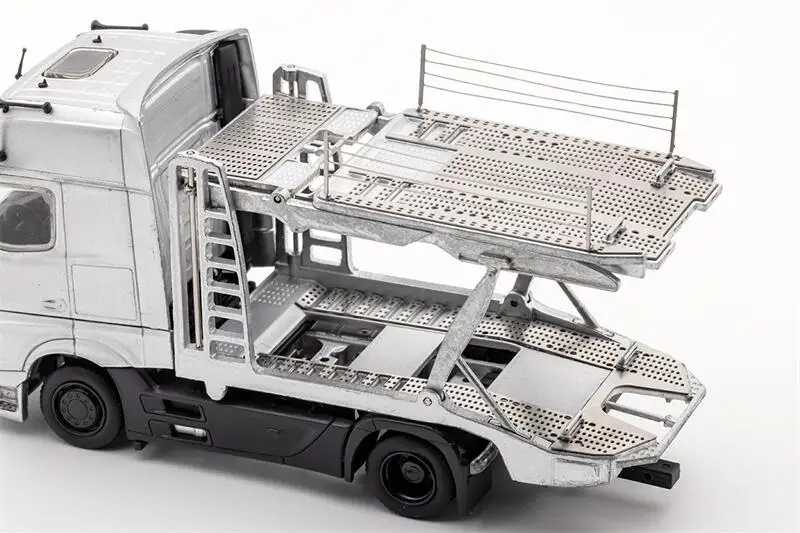 35R-001 GCD 1/64 ACTROS GIGASPACE 6×2 1/64 GCD Benz Actros Gigaspace Blue Trailer Truck Diecast