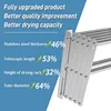 Wall Mounted Clothes Drying Rack,Stainless Steel Foldable Drying Rack for Laundry Room/Bathroom Tower，Easy 3