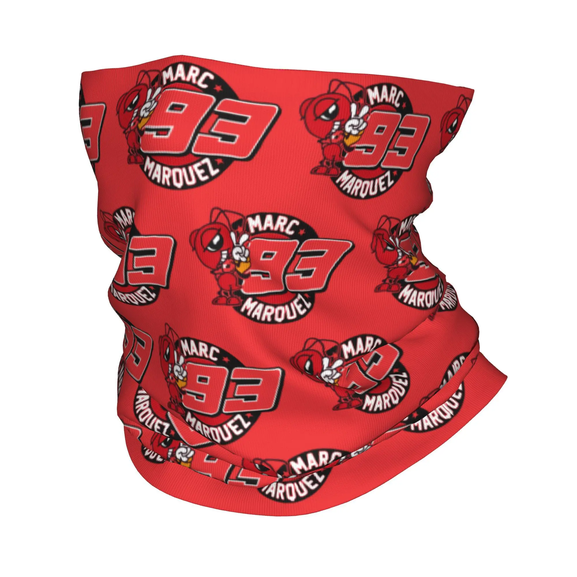 Motor-Marquezs Marxs Car Motorcycle Neck Gaiter Men Women UV Face Shield Winter Bandana Scarf for Cycling