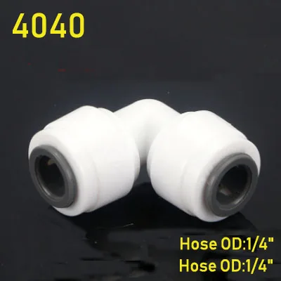 1/4 "3/8" wąż rurowy RO kolano wodne/równy prosty zawór zwrotny/prosta przegroda odwrócona osmoza akwarium plastikowe szybkozłącze