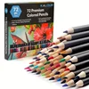 Color pencils 72 Color Oil-based Color Pencils Erasable Color Pencils Pencil Set Drawing Kit Coloring Book Sketch Illustration w 1
