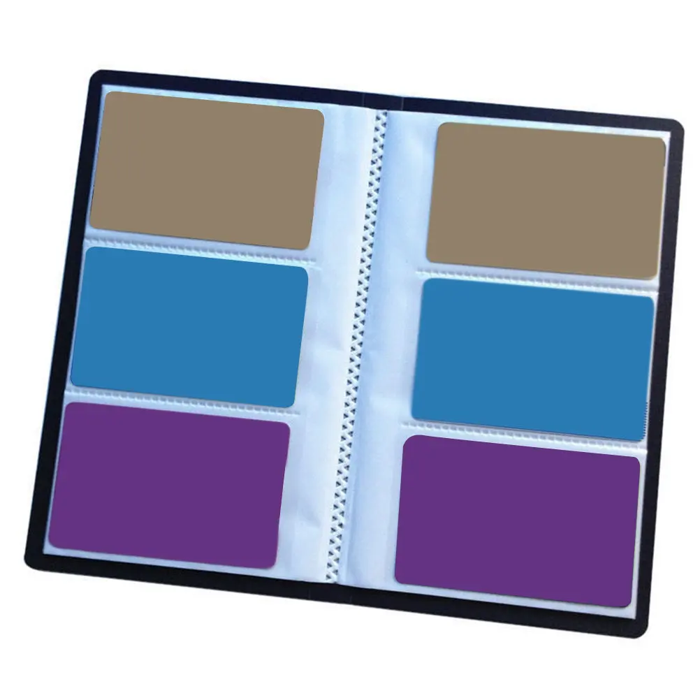 비즈니스 앨범 카드 홀더 얇고 가벼운 신용카드, 기프트 카드, 신분증 정리용 보안 보관함, 휴대용 북 케이스