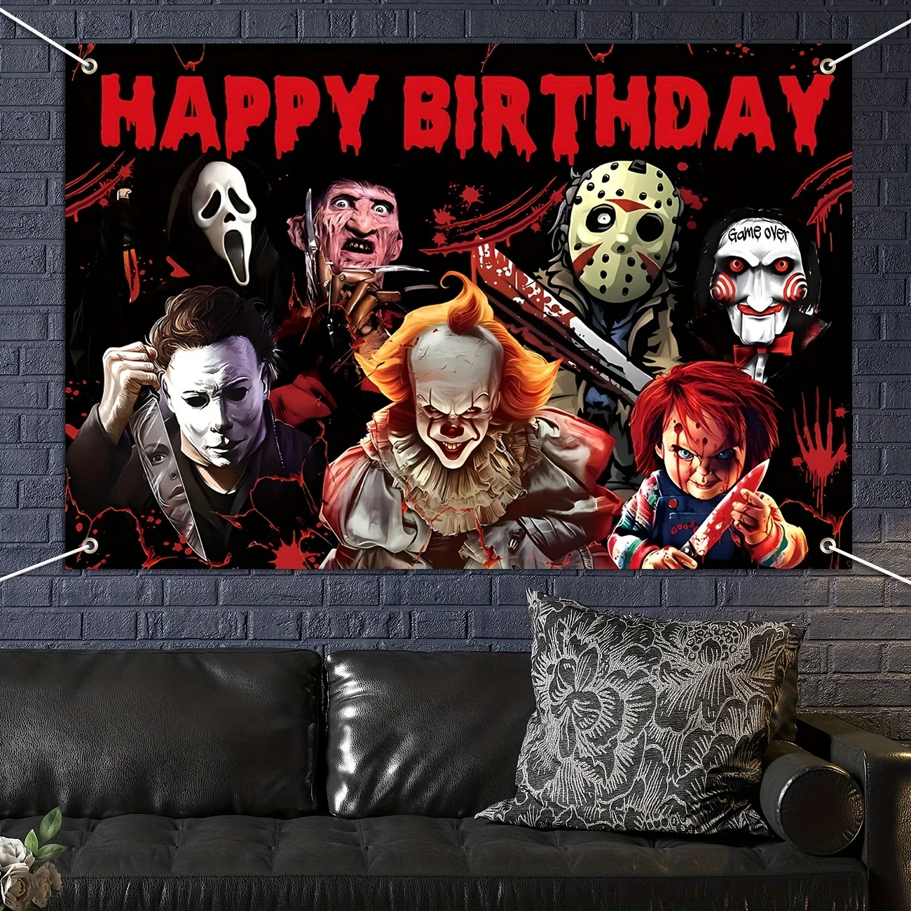 Vintage Halloween Happy Birthday: The Ultimate Backdrop for Spooky  Celebrations, image size:1300x1300