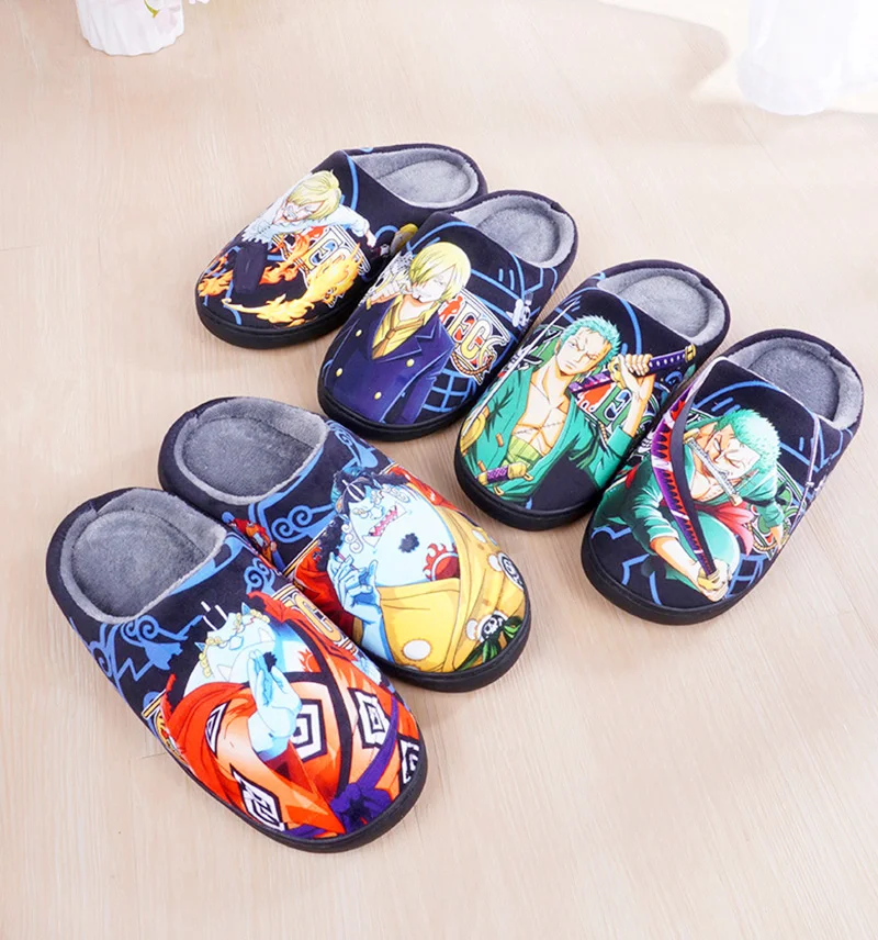 Japanese Anime ONE PIECE Winter House Slippers