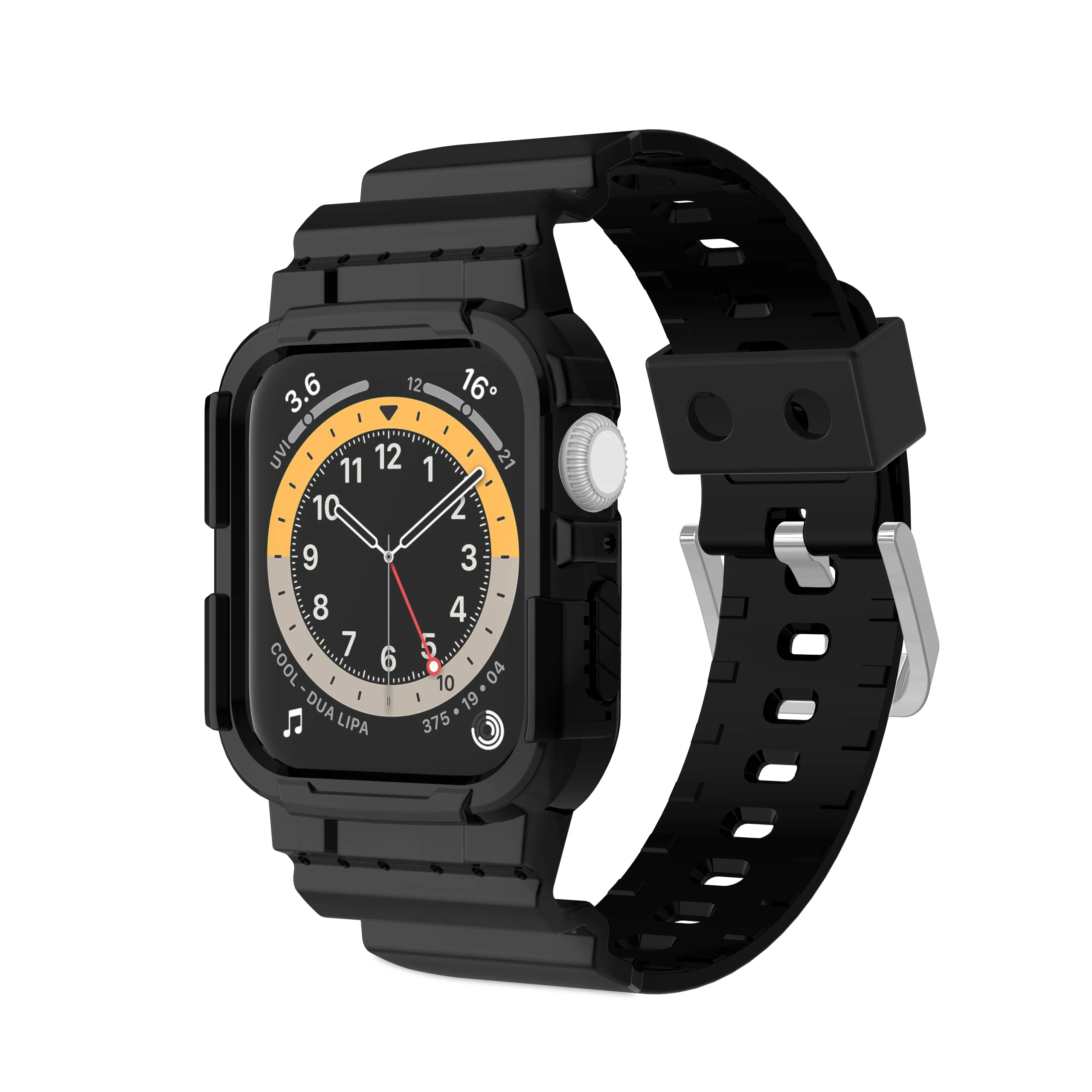 

Sport Band Case for Apple Watch 8 7 6 SE 5 4 3 2 1 Transparent TPU Strap for iwatch Strap 38mm 40mm 41mm 42mm 44mm 45mm