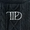 Stars Embroidery Cardigan WomenDark Brown V-neck Knitted Cardigans Female Autumn Winter Long Sleeve Sweaters Vintage Soft Tops 5