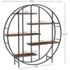 5-Tier Metal Plant Stand Vintage Industrial Bookshelf Storage Rack Indoor Display Organizer Living Room Garden Balcony 4