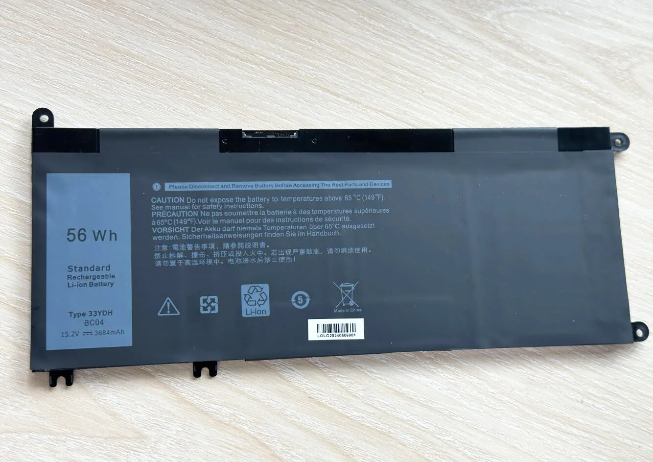 Laptop battery 33YDH  for Dell Inspiron 17 7000 773 7778 7786 7779 15 7577 13 7353 2-in-1 G3 15 3579 G3 17 379 G587 G7 G7