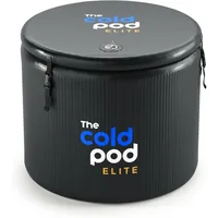 The Cold Pod Ice Bath Tub Elite Lite: XL Cold Plunge Tub 120 Gallon with Rigid Inflatable Walls and Lid for Athletes, Compatible 1