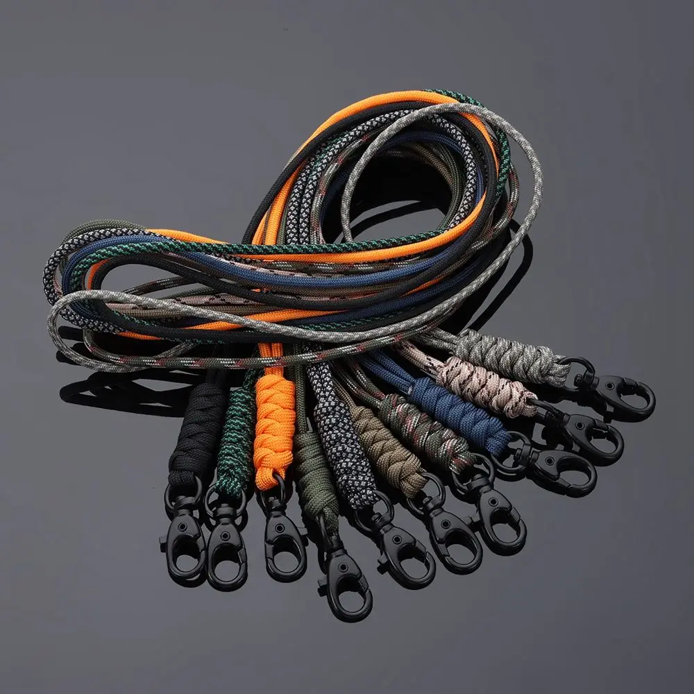 

1Pc New Outdoor Survival Kit Paracord High Strength Keychain Lanyard Rotatable Buckle Key Ring High Quality Parachute Cord