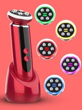 

5 In 1 RF EMS LED Skin Tightening Mesotherapy Facial Cleaning Beauty Device LED Photon Galvanic Beauty Skin Care Tools