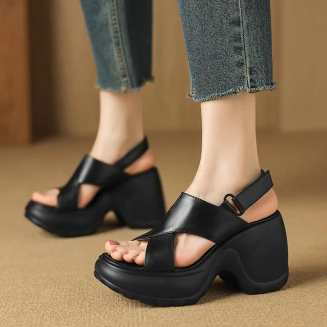Nouvelles Sandales à Talons Hauts pour Femmes, Chaussures à Plateforme Tendance, Élégantes, Confortables pour la Marche, Escarpins, Chaussures Habillées, Nouveauté Mujer Zapatillas 1